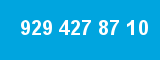 929 427 87 10 929 427 87 10